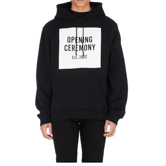 Opening Ceremony Black Logo Hoodie - Picture 1 of 10